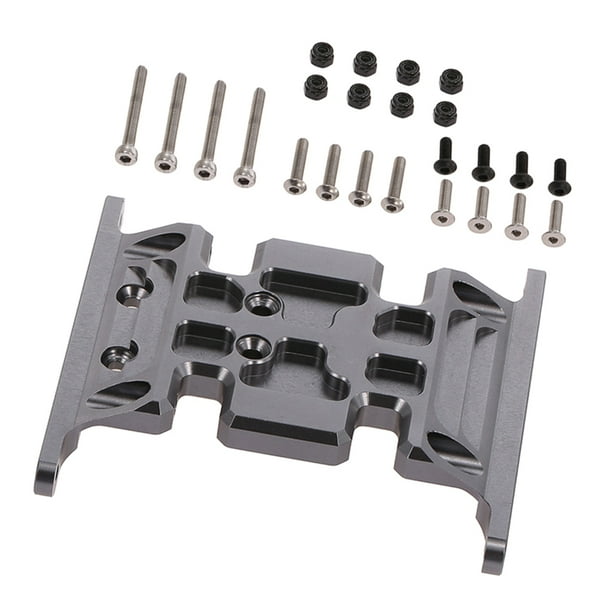 Soporte de montaje de placa protectora para Crawler RC 1/10 Axial SCX10 TFL 90035 gris