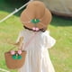 thumbnail image 5 of Conjunto de sombrero y bolso de paja para niñas, sombreros de fiesta de té para niñas, bolsos, gorras de vestir, bolsas, regalo para cumpleaños, verano, viajes en la playa, 5 of 5
