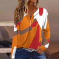 thumbnail image 2 of Spring Summer Tops for Women 2026 Loose Casual Long Sleeve Shirts Trendy V Neck Graphic Tees Ladies Button Down Blouses, 2 of 6