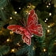thumbnail image 4 of Adornos navideños con pinzas | Colgantes huecos de malla de tela brillante | Colores rojo, dorado, plateado y rosa | Decoración navideña | Multiusos para árboles, envoltura de regalos y decoración, 4 of 6