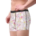 thumbnail image 3 of Bingfone Cartoon Rabbit And Butterfly Men's Underwear - Casual Stretch Boxer Briefs-Medium, 3 of 7
