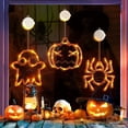 thumbnail image 2 of Decoraciones de Halloween, luces de ventana, ventosa, luz naranja, calabaza, fantasma y Araña, luces colgantes para interiores, decoración de ambiente, 2 of 4