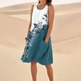 thumbnail image 3 of WILLBEST Vestidos De Lino Para Mujer. Elegante Vestido Casual De Mujer Para Verano, Para Uso Diario Y Vacaciones. Cómodo Diseño Sin Mangas. Vestido Corto Moderno Para Playa Y Atuendos Cotidianos., 3 of 3