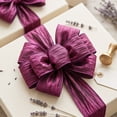 thumbnail image 4 of SLYNSHome Metallic Sheer Crinkle Ribbon With Wired Edge,Purple Iridescent Polyester Decorative Ribbon For Gift Wrapping, Bow Craft, Wedding And Party DIY Decor, 9 Meters, 4 of 6