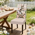 thumbnail image 1 of shyuyusa Easter Rabbit Motif Elastic Chair Slipcover Full Coverage Protector for Home Dining Seats and Festival Ornament, 1 of 6