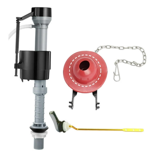 Válvula de llenado de tanque de inodoro Pieza de tanque de inodoro Ajustable Portátil Universal Fácil de instalar Válvula de entrada de inodoro para Rojo T4213