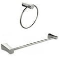 thumbnail image 1 of Chrome Plated Towel Ring With Single Rod Towel Rack Accessory Set AI-13361, 1 of 5