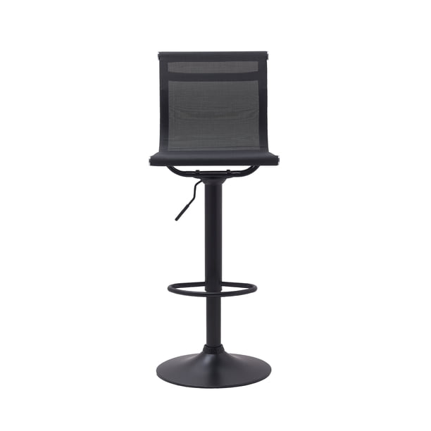 Banco Alto Ajustable con Respaldo en Mesh Rígido | Base Cromada | EKE para Bar Barra Cocina
