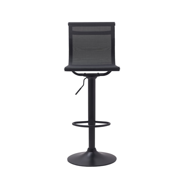 Banco Alto Ajustable con Respaldo en Mesh Rígido | Base Cromada | EKE para Bar Barra Cocina