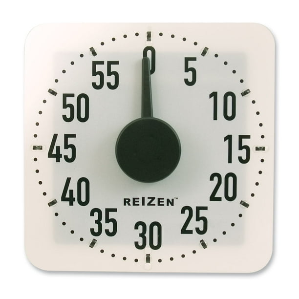 Extra Large Tactile Kitchen Timer White with Black Dial