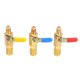 thumbnail image 3 of sweethay Reemplazo de color aleatorio para mangueras de carga de aire acondicionado R410a R134a HVAC Válvula de bola de cierre de 1/4 pulgadas Vehículos, repuestos y accesorios Mis, 3 of 6