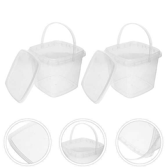 Mobestech 10Pcs Transparent Ice Cream Holders with Sealed Lids for Food Storage