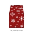 thumbnail image 3 of SLYNSHome Christmas Snowflake Table Runner, Red Holiday Table Flag, Winter Theme Tablecloth for Dining Room Kitchen Home Party Decor, 3 of 6