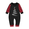 thumbnail image 2 of Pijamas familiares europeos con estampado navideño de moda, traje para padres e hijos, monos de poliéster para bebés., 2 of 3