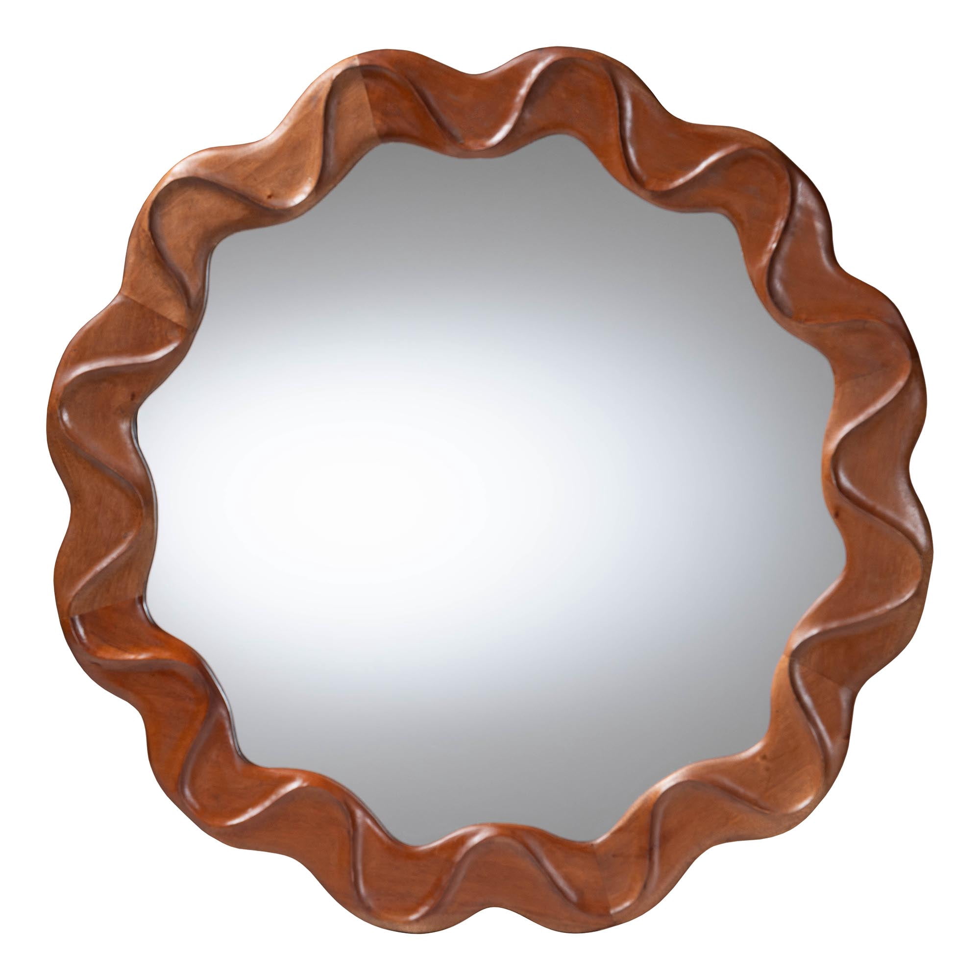 bali & pari Bahati Boho Mirror, Mahogany Brown