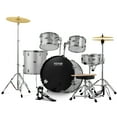 thumbnail image 1 of VEVOR Batería para adultos, 5 piezas, 22 pulgadas, kit completo de batería de tamaño completo con bajos, toms, caja, bombo, trono ajustable, platillos, charles, pedal y baquetas, 1 of 9