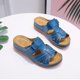 thumbnail image 3 of 2023 Summer Women Wedge Sandals Premium Orthopedic Open Sandals Vintage Anti-Slip Pu Leather Casual, 3 of 4