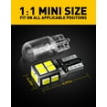 thumbnail image 4 of AUXITO 194 LED Light Bulb 6000K White 168 2825 W5W T10 Wedge 14-SMD LED Replacement Bulbs for Car Dome Map Door Courtesy License Plate Lights, Pack of 10, 4 of 8