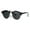black gold black, variant on Mens Retro Hipster Half Horn Wire Flat Top Round Sunglasses Black Gold Black