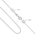 thumbnail image 3 of Colgante Cadena Letras Plata Mujeres Collar 26 Plata Cadena Moda 18 Cuello Sin Pulgada, 3 of 8