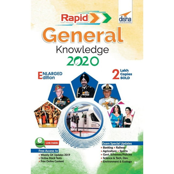 Disha's Rapid General Knowledge 2020 for Competitive Exams 2nd Edition, (Paperback)