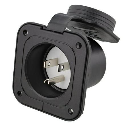 Dumble Power Inlet Port Plug 125 125v 2-Pole 3-Wire AC Port Plug 15a RV Outlet