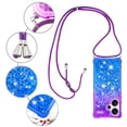 thumbnail image 5 of Funda para Xiaomi Redmi Note 13 Pro Plus 5G Brillantina Líquida Divertida Reluciente y con Cristales en Movimiento Cuerpo Cruzado con Cordón Ajustable, 5 of 5