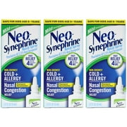 Neo-Synephrine Cold and Allergy Nasal Spray Mild Formula, 0.5 fl oz (3 Pack)
