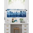 thumbnail image 5 of Valances for Windows Abstract Urban Silhouette Rod Pocket Cafe Window Treatments Valance Curtains for Kitchen Bathroom Laundry Basement Windows 60"x18", 5 of 9