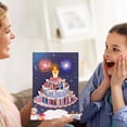 thumbnail image 1 of Tarjetas de felicitación de cumpleaños 3D, divertidas tarjetas de pastel de fuegos artificiales, novedad para mujeres, hombres y niños, 1 of 5