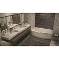 thumbnail image 3 of Malibu Home Tulum RH Rectangle Soaking Bathtub 60"x 32"x 18" in White, 3 of 6