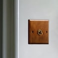 thumbnail image 2 of Retro Style Toggle Switch Panel Wall Lamp Switch for Farmhouse Home Bedroom single open, 2 of 6