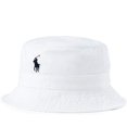 thumbnail image 1 of Sombrero Ralph Lauren Polo de algodón con forma de cubo L/XL, color blanco, 1 of 2