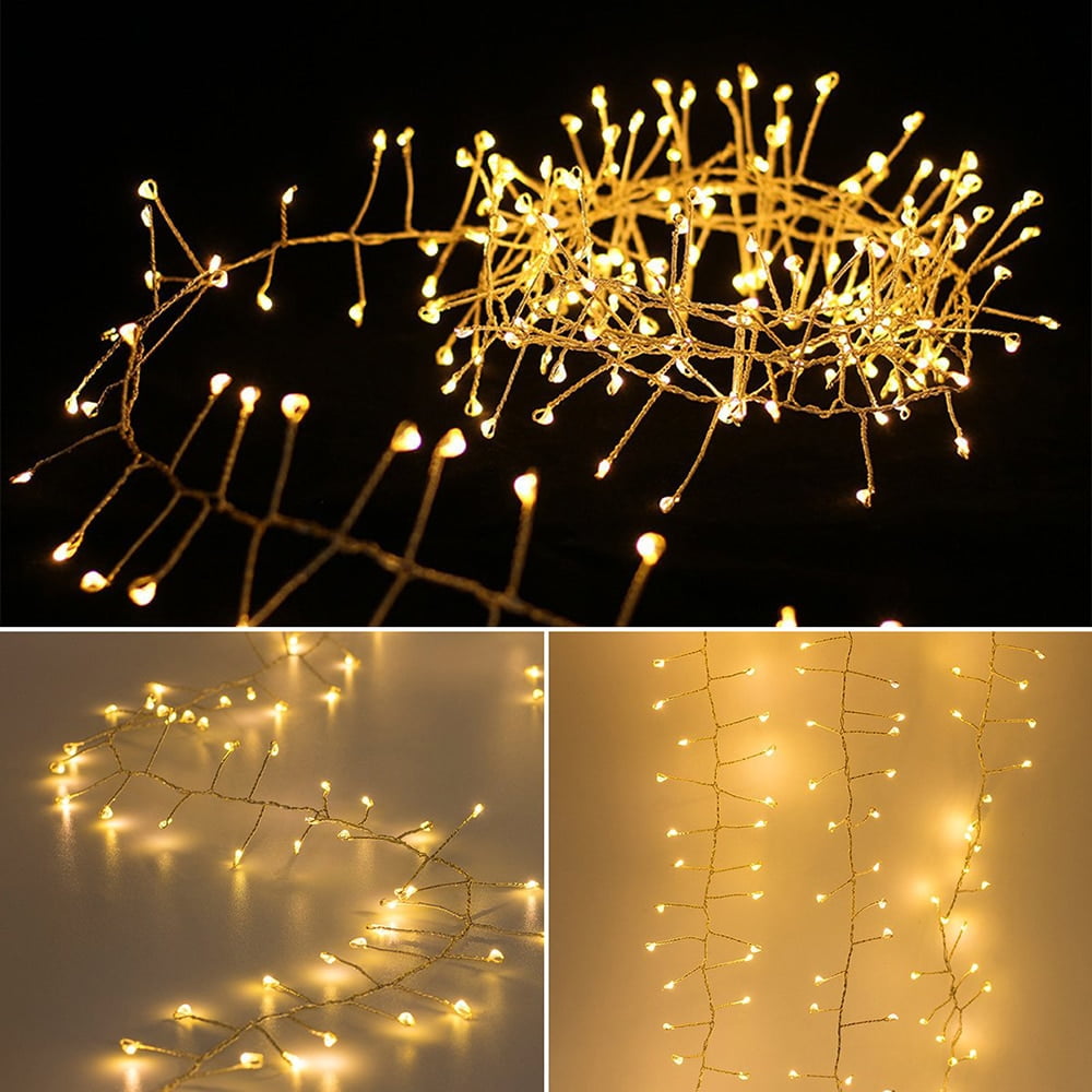 MeAddHome LED Firecracker Fairy Lights USB Battery Operated Remote