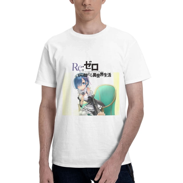 Camiseta de Manga Corta para Hombres Re:Zero