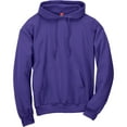 thumbnail image 2 of Hanes Mens EcoSmart Fleece Hoodie, L, Purple, 2 of 6