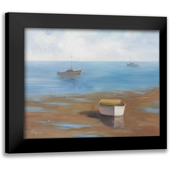 Rhyan, Vivien 14x12 Black Modern Framed Museum Art Print Titled - Low Tide