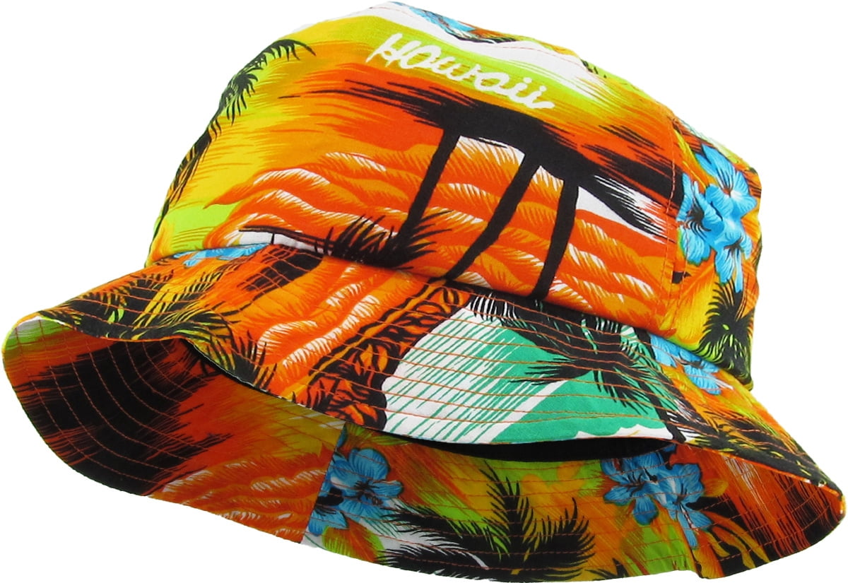 hawaiian bucket hat with string