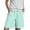 Light Blue #711, variant on Bovemsi Thigh Society Cooling Shorts for Women Casual Solid Side Pockets Pants Elastic Waist Daily Mid Long Running Shorts