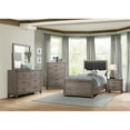 thumbnail image 2 of Lexicon Woodrow Contemporary Upholstery Headboard Wood Twin Bed in Gray/Black, 2 of 6