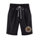 thumbnail image 1 of Pantalones casuales de lino y algodón de talla grande con estampado de cinco puntos para mujer Pompotops  ulkah938046, 1 of 6