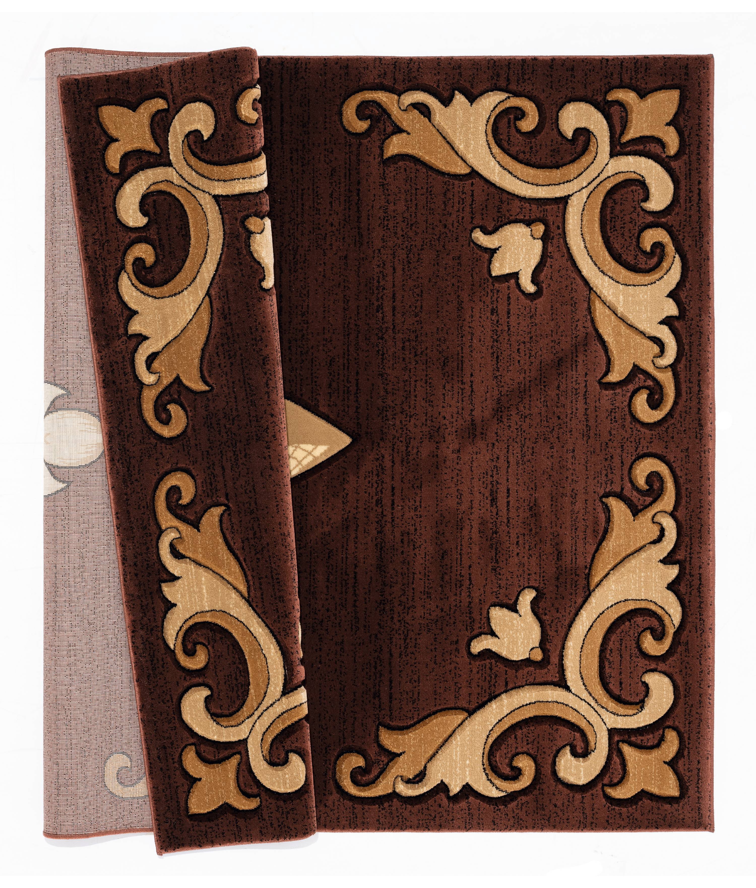 United Weavers Drachma Diana Traditional Medallion Accent Rug, Brown, 1'10" x 2'8"