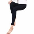 thumbnail image 5 of CAICJ98 Workout Leggings Women's Extra Long Leggings Tall Leggings Over The Heel High Waisted with Back Pockets Navy,One Size, 5 of 5