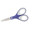 Westcott Straight KleenEarth Soft Handle Scissors, 6" Long, Blue/Gray