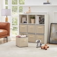 thumbnail image 7 of Lifewit Collapsible Storage Cubes 11 inch Foldable Fabric Bins Multi-Color, Set of 6, Beige, 7 of 7