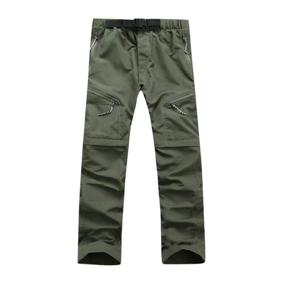 RKSTN Men's Pants Quick Dry Convertible Quick Dry Lightweight Hiking Pants Outdoor Fishing Thin Detachable Pants Trousers