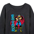 thumbnail image 3 of Marvel Thor - Fathor - Women's French Terry Pullover Long Sleeve Shirt, 3 of 5