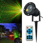 Christmas Green Red LED Laser Projector Light Remote Outdoor Waterproof Garden Moving Light Decor