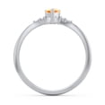 thumbnail image 4 of Bague Cœur Pierre de Naissance avec Accents d'Épaule - Citrine (Novembre), 4 of 4