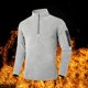 thumbnail image 1 of pstuiky camisas de hombre de manga larga, Sudadera con capucha para hombre, color liso, informal, con bolsillo en el hombro, manga larga, cremallera, estilo cárdigan m, 1 of 9